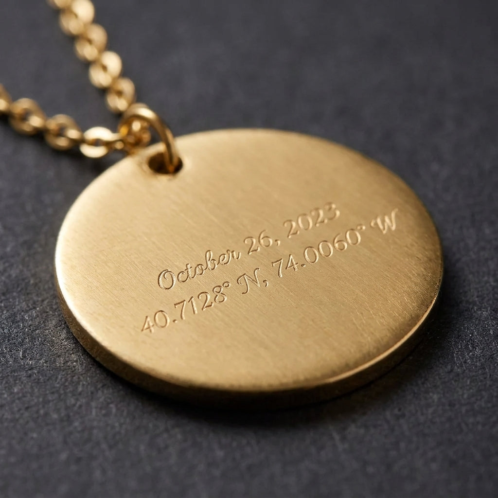 Star Map Necklace — Couple Set