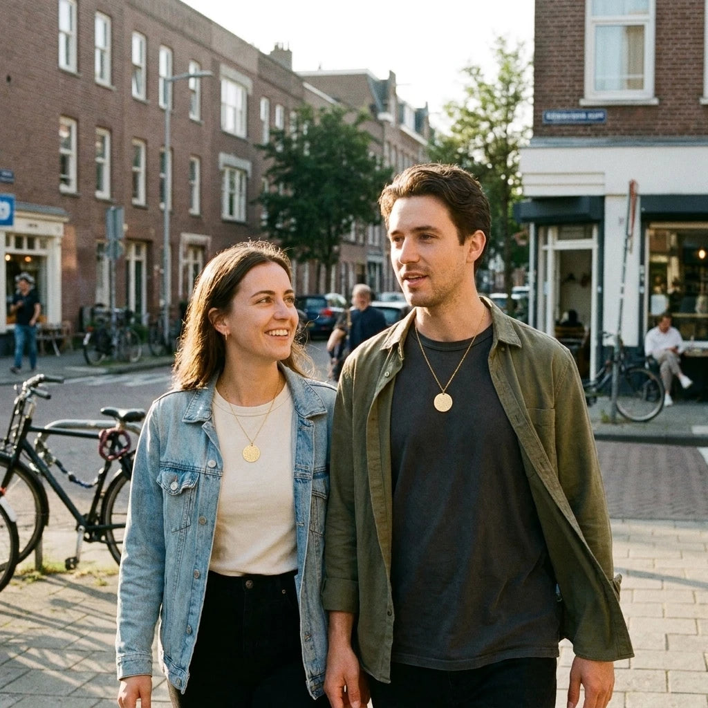 Star Map Necklace — Couple Set