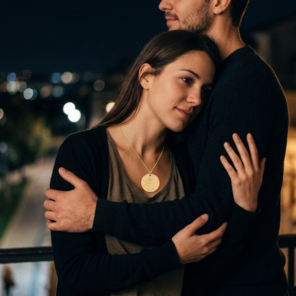 Star Map Necklace — Couple Set