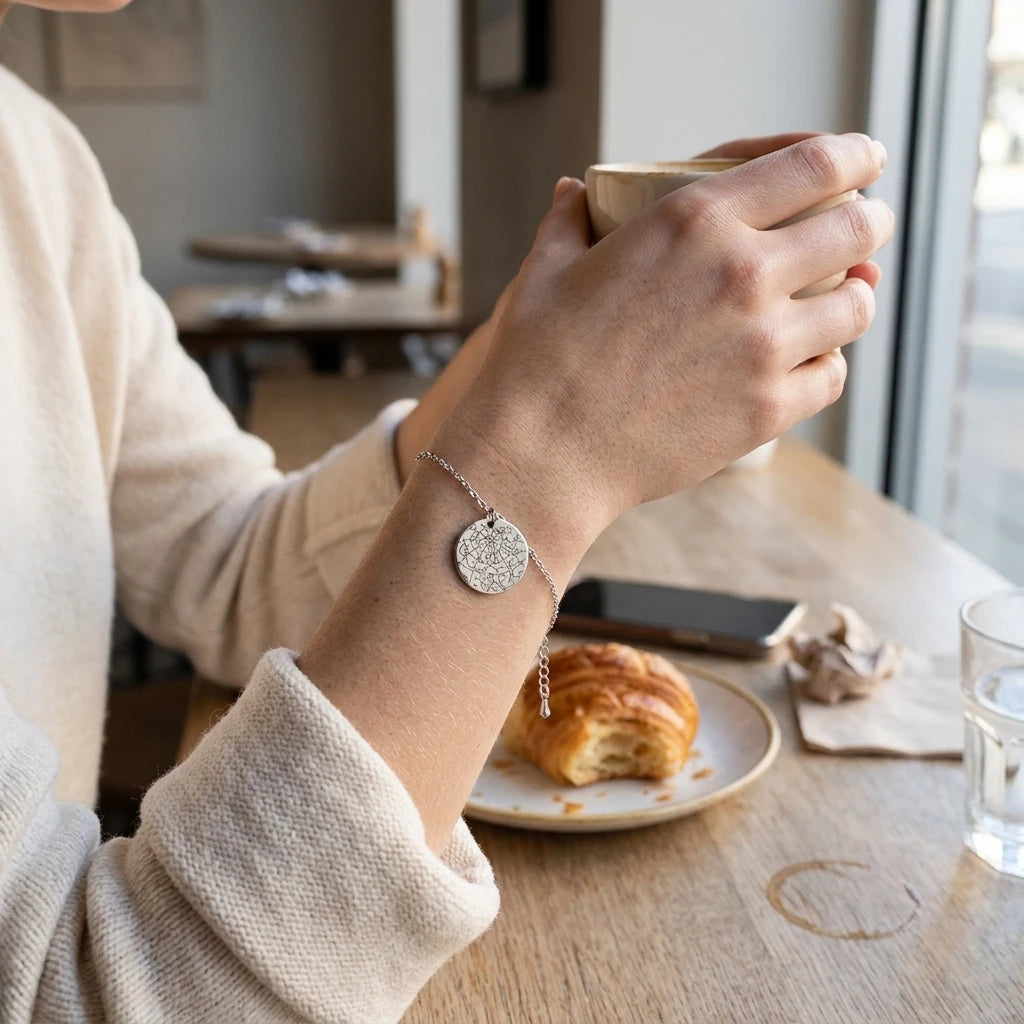Star Map Bracelet — Steel