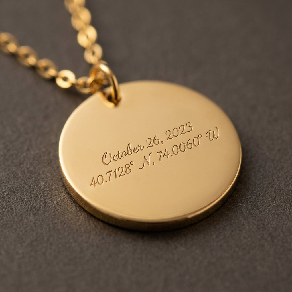Star Map Necklace — Birthstone