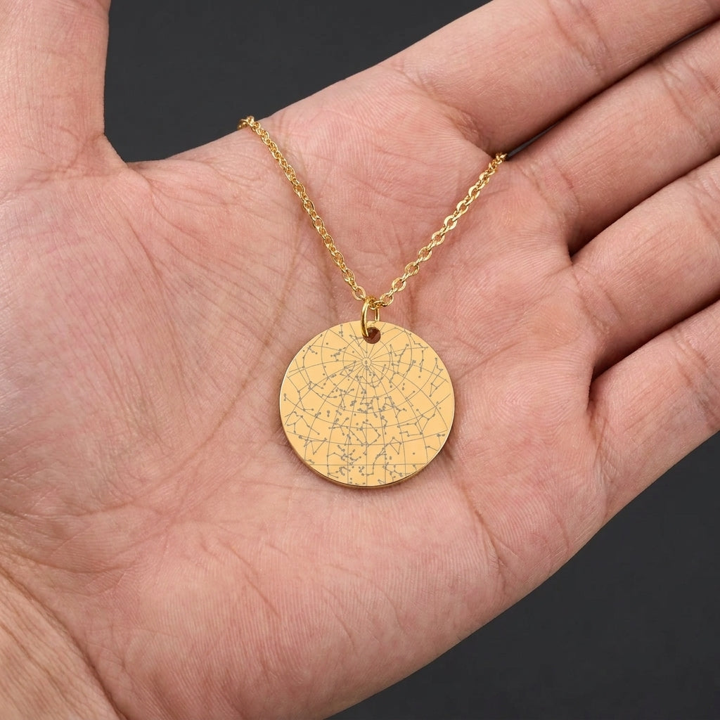 Star Map Necklace — Couple Set